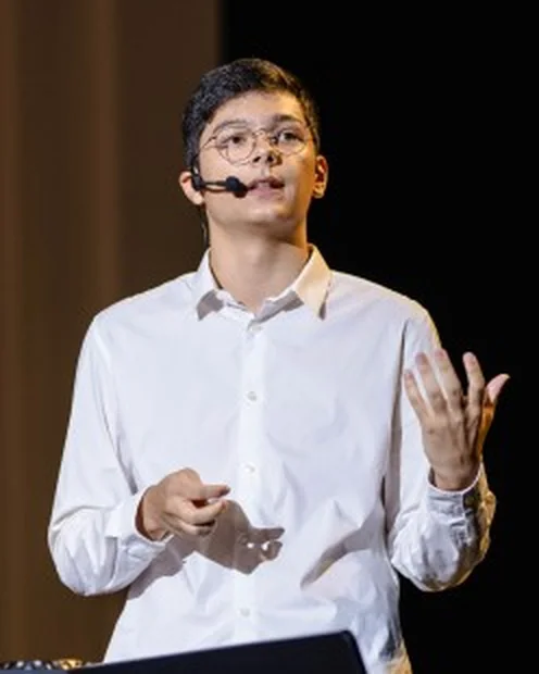 Theodore Ly speaking at TEDx